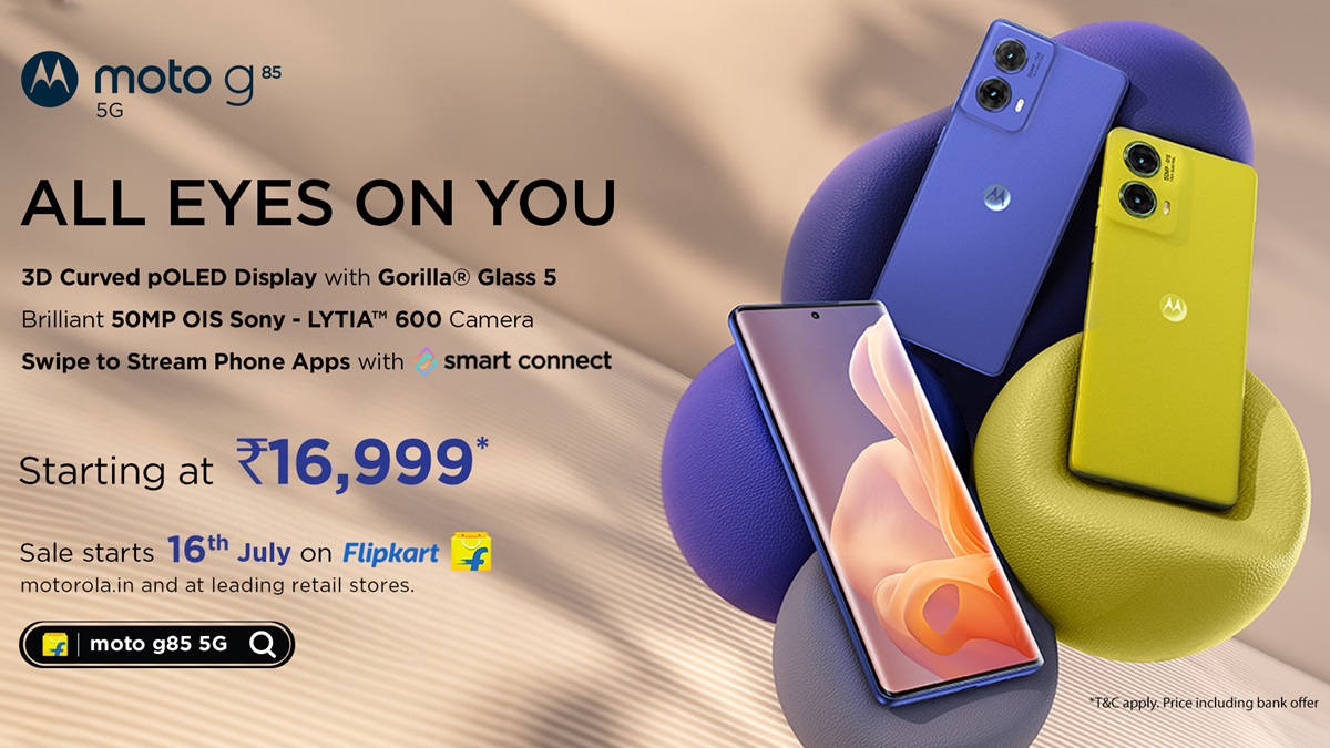 Moto G85 5G launches in India with curved display, 5000mAh battery: Price, specs and more Moto G85 5G launches in India with curved display, 5000mAh battery: Price, specs and more