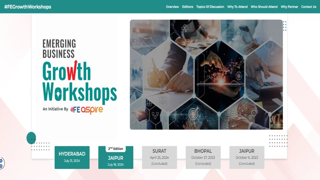 FE Emerging Business Growth Workshops | Jaipur edition: Top MSME voices to discuss digital adoption, customer connect, saving costs, more FE Emerging Business Growth Workshops | Jaipur edition: Top MSME voices to discuss digital adoption, customer connect, saving costs, more