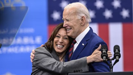 Kamala Harris thanked Joe Biden during Democratic National Convention in Chicago. (Image source: PTI) Kamala Harris thanked Joe Biden during Democratic National Convention in Chicago. (Image source: PTI)
