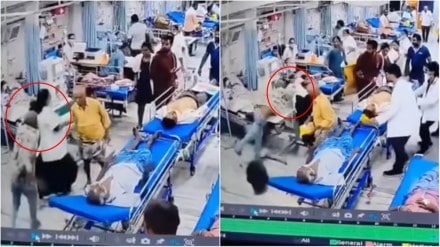 Patient grabs woman doctor by hair, bangs head against bed at Andhra hospital | Video Patient grabs woman doctor by hair, bangs head against bed at Andhra hospital | Video