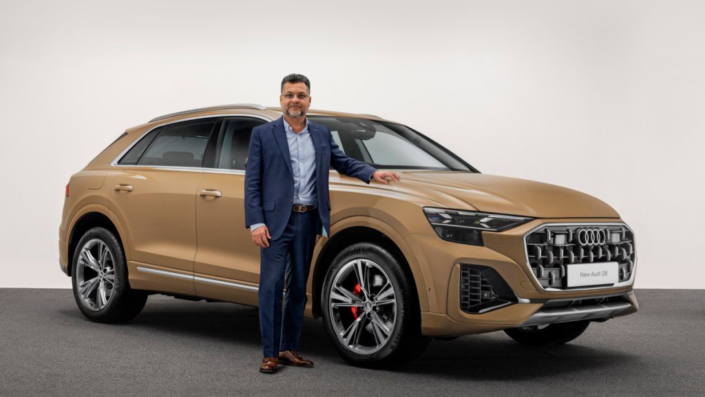 Balbir Singh Dhillon, Head of Audi India with Audi Q8 facelift