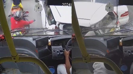 Bengaluru bus crashes into bikes, cars