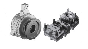 BorgWarner Wet Clutch (left) and Hydraulic Control Module (right)