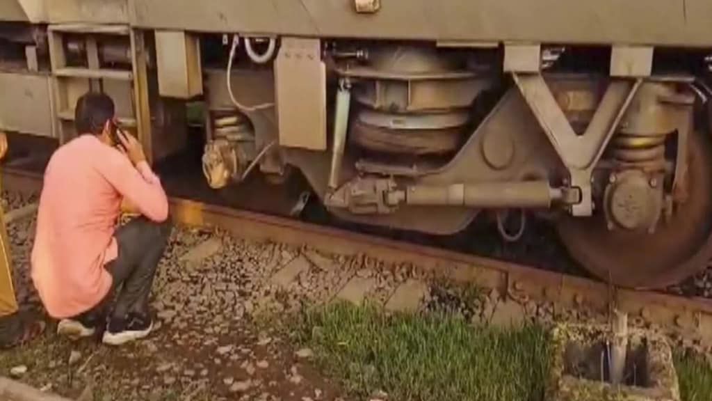 the train was travelling less than five kilometres per hour when the derailment occurred, averting a possible catastrophe (Photo: PTI)