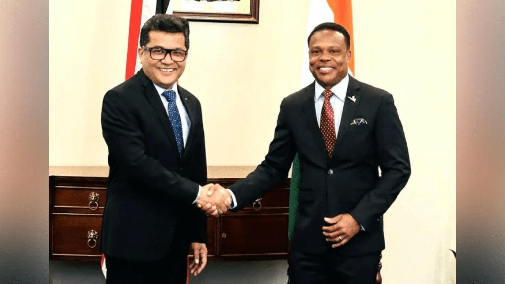 Minister of State for External Affairs, Pabitra Margherita met Minister of Foreign and CARICOM Affairs, H.E. Dr. Amery Browne in Port of Spain (Photo: MEA)