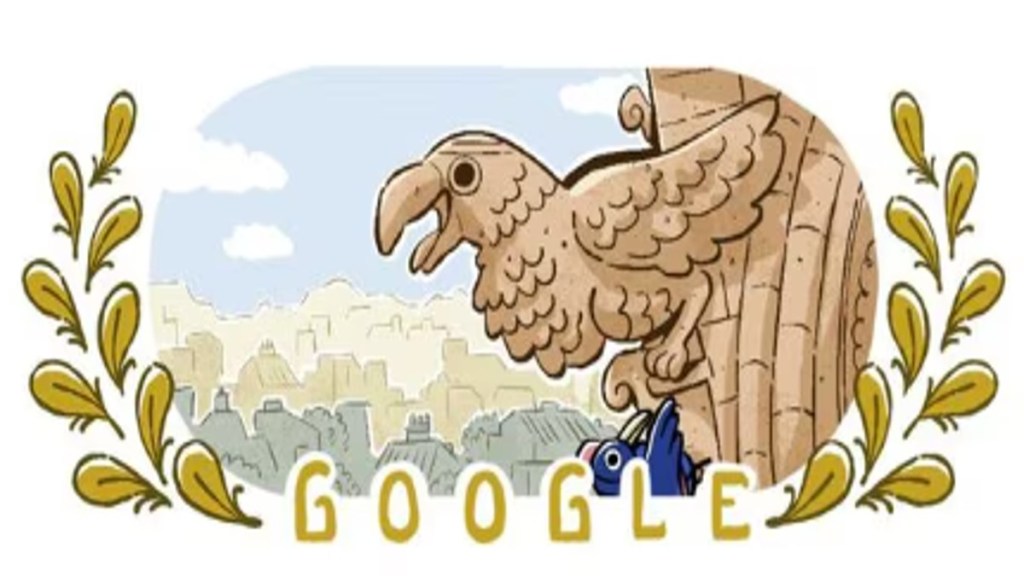 Sport Climbing Combined Paris Olympics 2024: Google released this doodle to mark the 'Semifinal Lead' of the climbing sports event happening today.