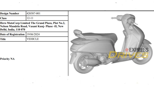 Hero Destini 125 patent