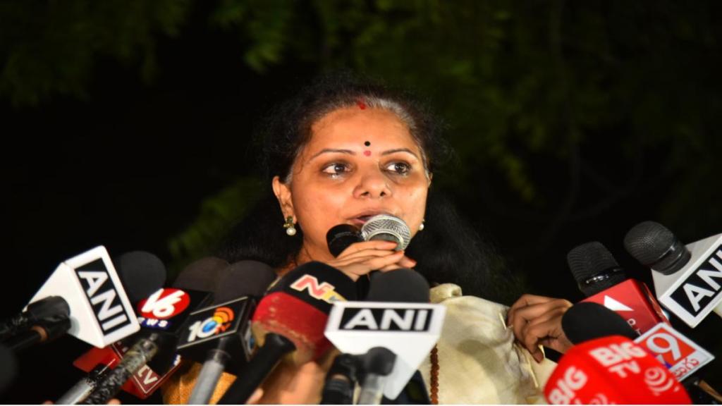 BRS leader K Kavitha walks out of Tihar Jail after five months | WATCH Video BRS leader K Kavitha walks out of Tihar Jail after five months | WATCH Video