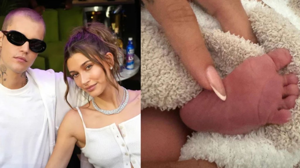 He posted an adorable snap of their little one’s tiny foot on Instagram, captioning it “WELCOME HOME.” He revealed the child’s name is Jack Blues Bieber!
