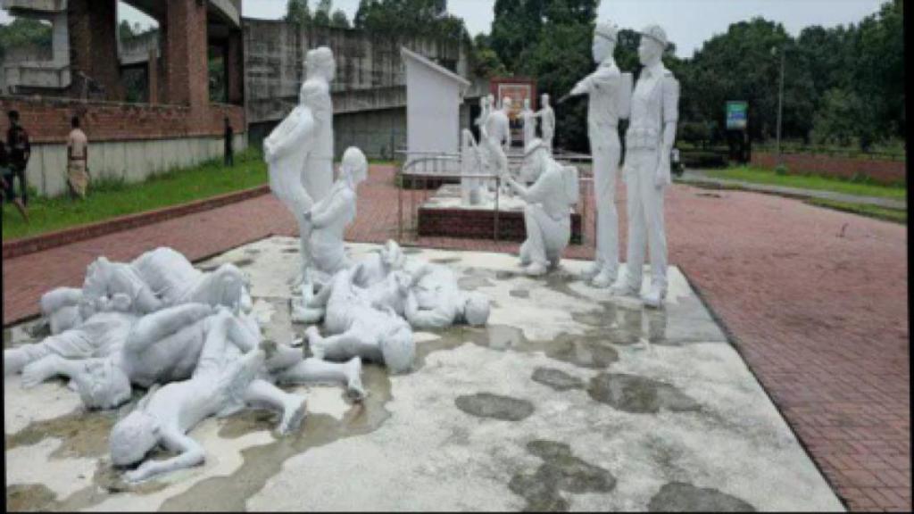 Statue of Pakistan’s 1971 surrender defaced in Bangladesh