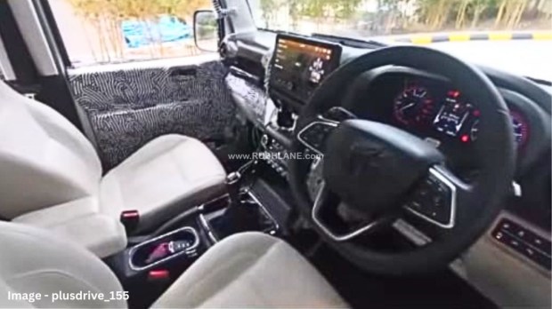 Mahindra Thar Roxx mid-variant interiors