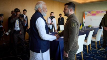 President Zelenskyy and PM Modi paid homage at the Martyrologist Exposition in Kyiv.
