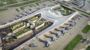 The new green field airport will also get the country’s first automated people mover system which will ferry passengers across the terminals.