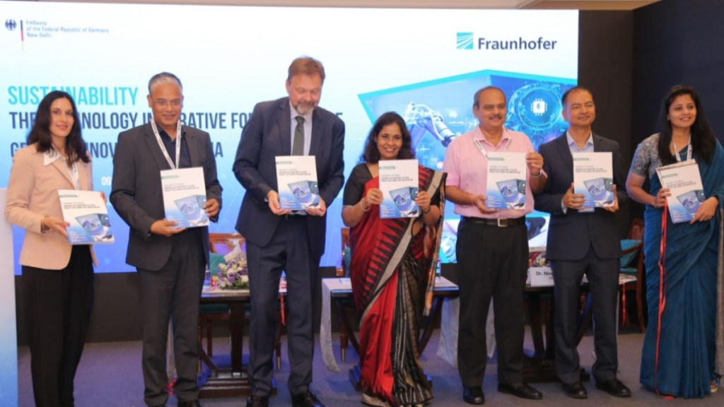 Gita ghosh, Deputy General Manager, Strategic IP and Innovation Management, Mercedes-Benz R&D, India (MBRDI), ⁠Anshuman Awasthi, Sr. Vice president & Head of Innovation, Mercedes-Benz R&D, India (MBRDI), ⁠Dr Philip Ackermann, German Ambassador to India and Bhutan, Anandi Iyer, Director, Fraunhofer Office, India, Neeraj Sinha, Office of the principal Scientific advisor for the Govt. Of India, Balwant Rawat, Head of Intellectual Property and Tech Intelligence, Innovation Management, Mercedes-Benz R&D, India (MBRDI), ⁠Soumya Gopinathan, Sr. TECH Lead, Mercedes-Benz R&D, India (MBRDI)