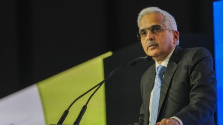 Reserve Bank of India Governor Shaktikanta Das speaks at the Global Fintech Fest, in Mumbai, Wednesday, Aug. 28, 2024. (PTI Photo