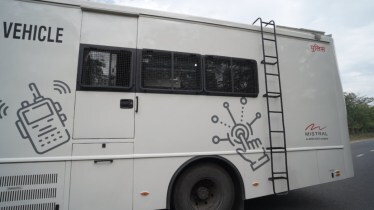 Mobile Communication Office Vehicle (MCOV) for the Gujarat State Police.