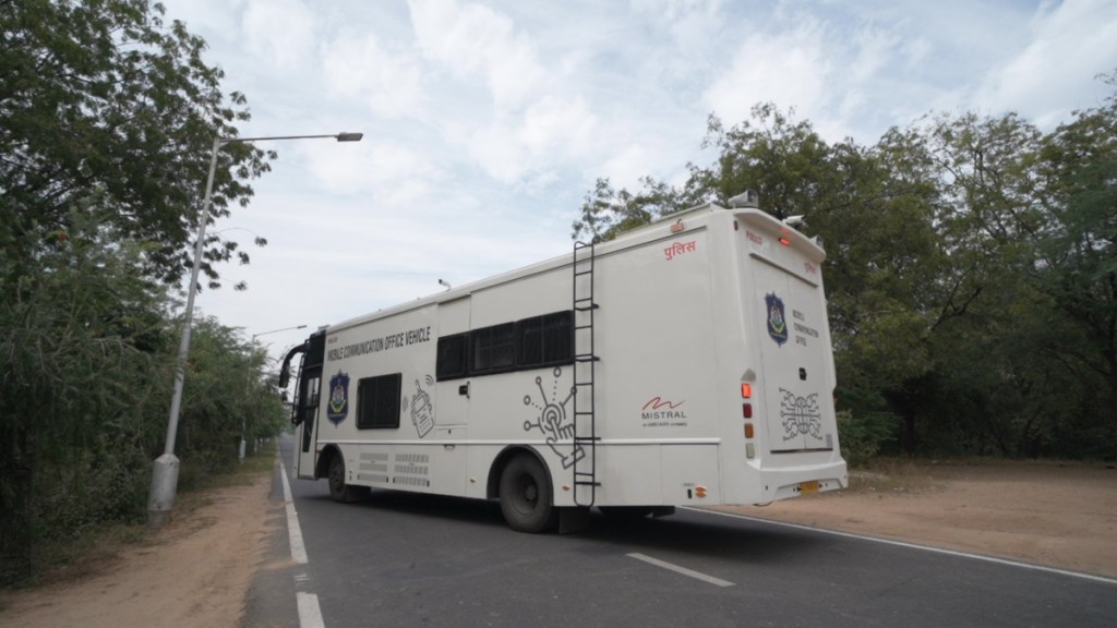 Mistral Solutions commissioned Mobile Communication Office Vehicle (MCOV) for the Gujarat State Police.