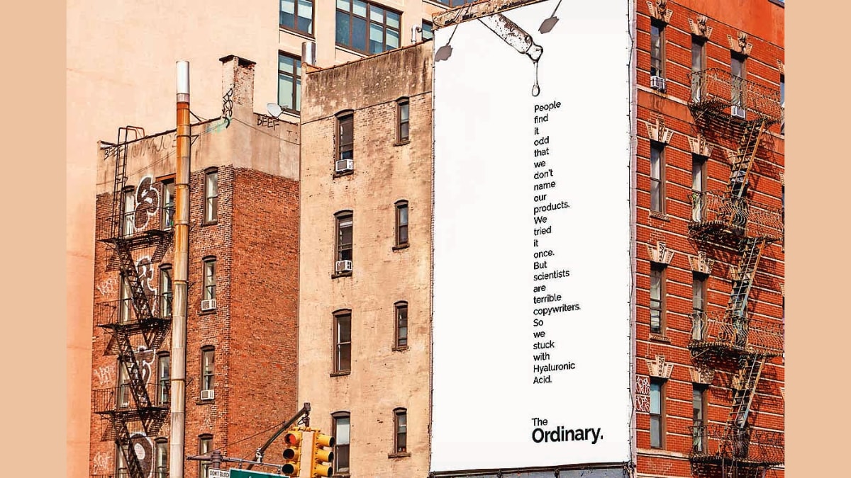 The Ordinary campaign is truly extraordinary for what it achieves, all so quietly and subtly.
