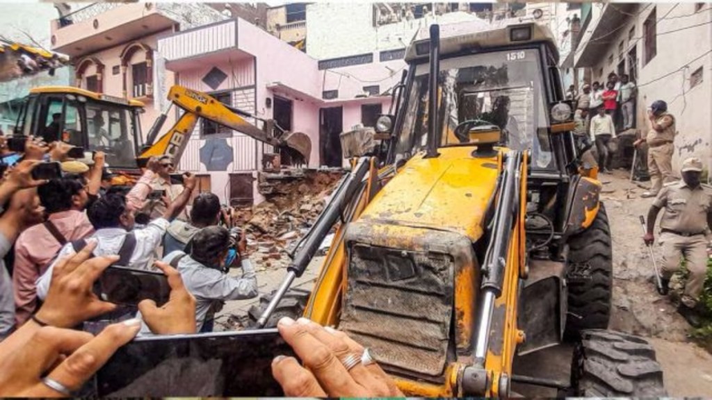 Udaipur, Udaipur news, Udaipur boy stabbed, hindu boy stabbed, communal tension Udaipur, Udaipur tension, house demolished, Udaipur house demolished