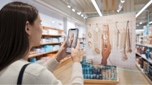 For instance, IKEA’s AR app, IKEA Place, enables users to place virtual furniture in their homes to see how it fits before making a purchase. (Image Credits: Ideogram)