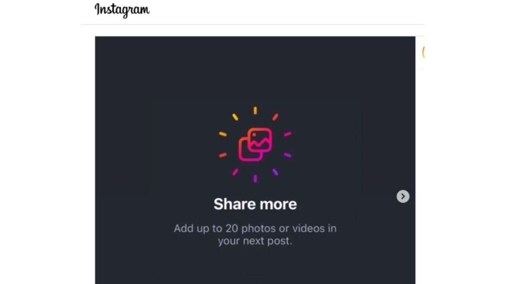 Instagram now allows users to share up to 20 slides in a single post