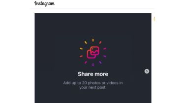 Instagram now allows users to share up to 20 slides in a single post