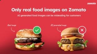 Deepinder Goyal posted a long post showcasing the difference between an original food picture and a picture generated with AI
