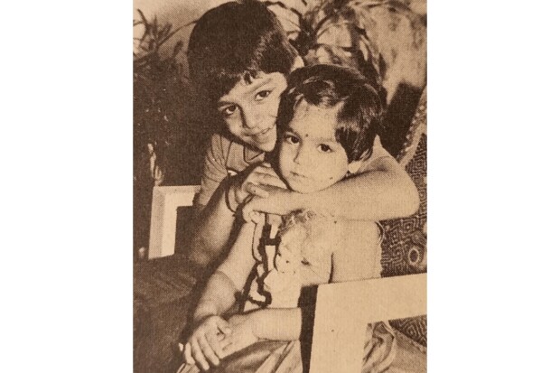 Vivek Oberoi posted an interesting childhood picture with his little sister. He wrote a heart warming caption along with it and thanked his sister for being his teacher and shaping him into a better guy while sharing a picture of them from their early years. (Photo: Instagram)