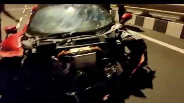 ferrari crash