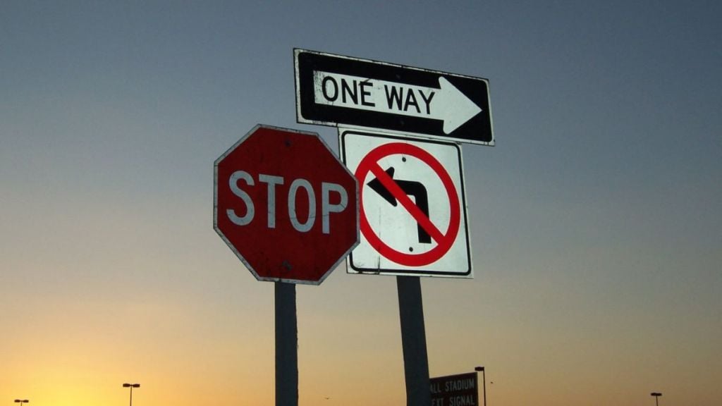 road sign twitter