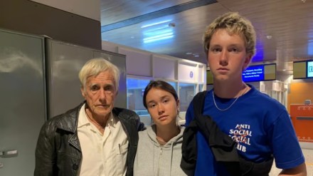 David Bradbury with his children, Nakeita and Omar. (Photo: The Wire)