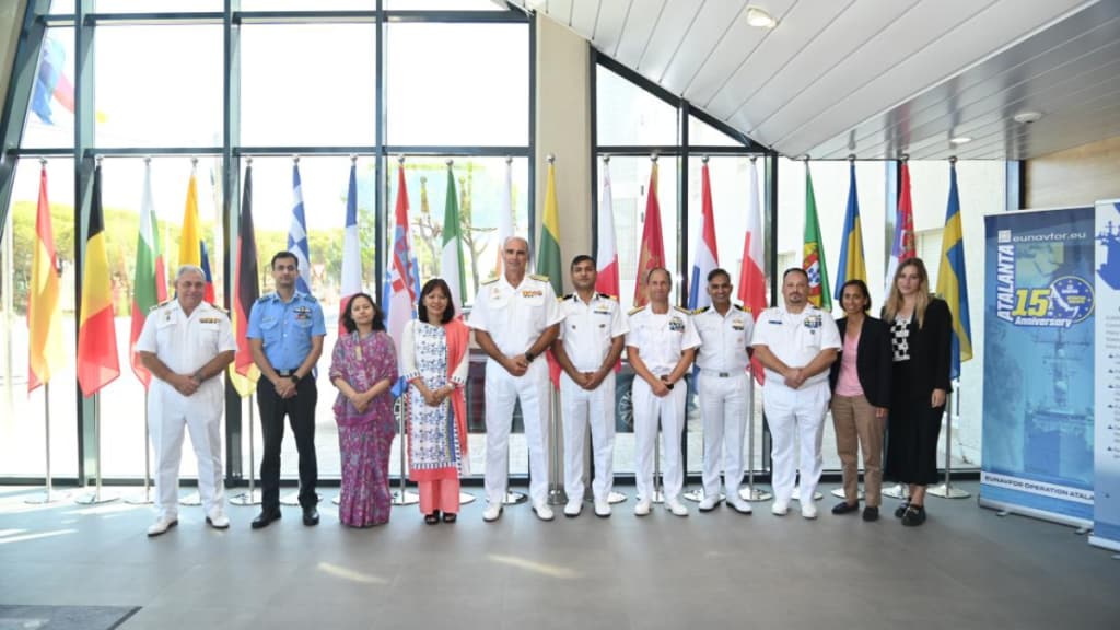 One of the primary objectives of the visit was to explore how the EU and India can enhance cooperation on maritime security (Photo: EU)