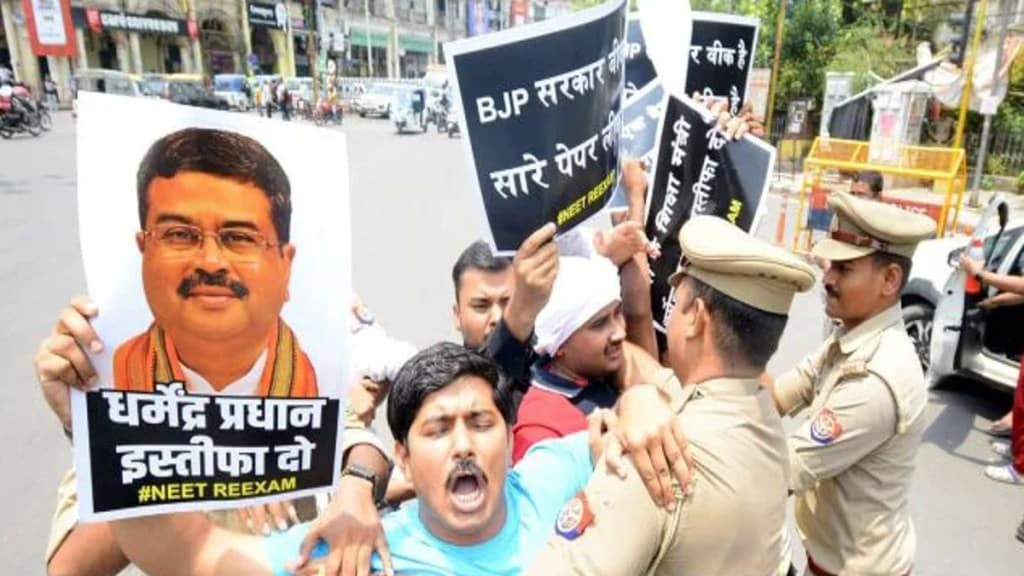 The review comes after a series of controversies surrounding the NEET-UG exam, including an alleged paper leak and a retest for over 1,500 candidates due to technical issues. (Express photo by Vishal Srivastava)