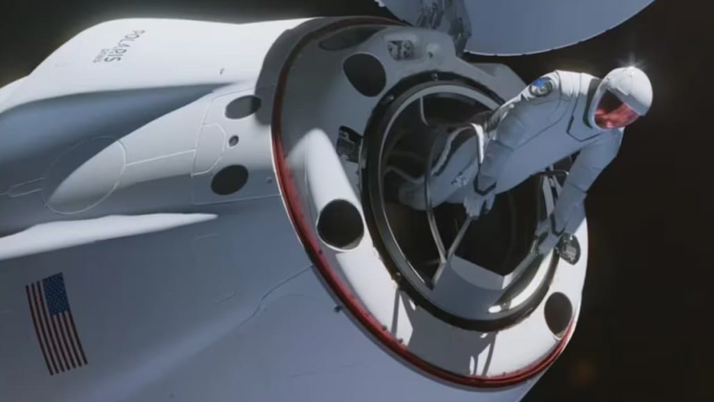 SpaceX launches Polaris Dawn mission with billionaire entrepreneur leading crew to attempt first private spacewalk SpaceX launches Polaris Dawn mission with billionaire entrepreneur leading crew to attempt first private spacewalk