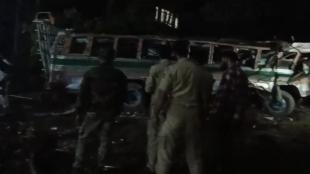 BSF bus accident, Budgam district news, Jammu and Kashmir election duty, BSF jawans