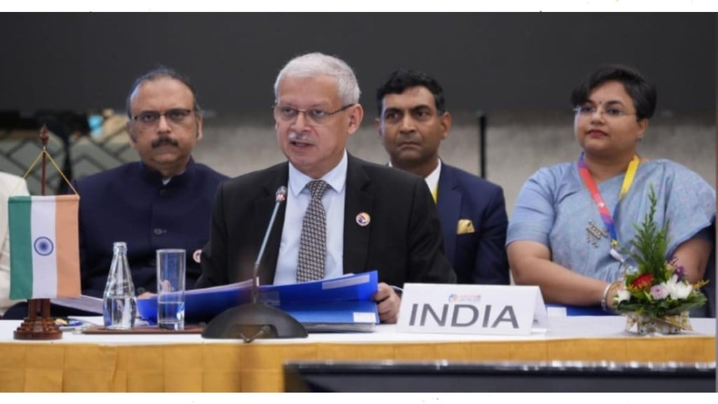 Secretary (East) Jaideep Mazumdar addressing in the East Asia Summit (EAS).