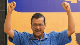 Delhi Chief Minister Arvind Kejriwal addresses a party workers' meeting, in New Delhi, Sunday, Sept. 15, 2024. (PTI Photo)