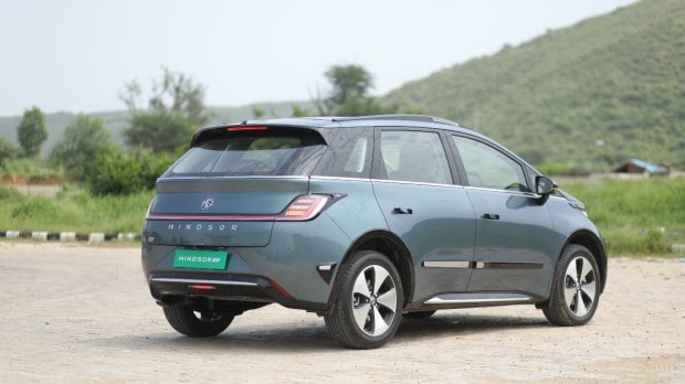 MG Windsor EV rear quarter