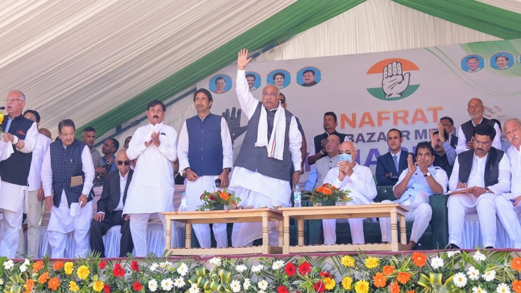 Congress president Mallikarjun Kharge. (Photo: Twitter/@Congress)