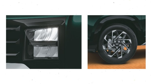 Quad beam LED headlamps and all 4-disc brakes