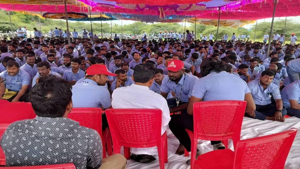 Samsung workers strike