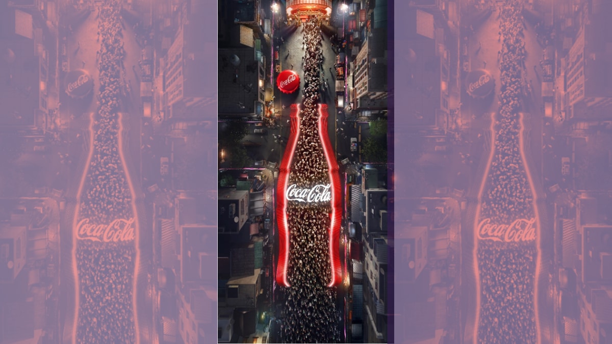 According to the company, it not only brought the fizzy magic of Coca-Cola to life but also turned waiting into a refreshing experience. (Image Credits: Coca-Cola)