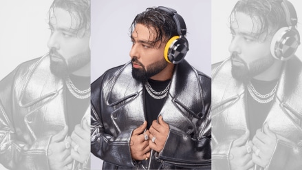 Badshah wearing the new headphones. (Image Credit: Dyson)