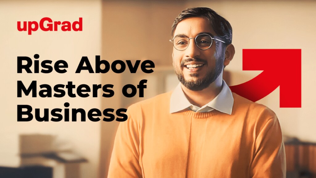 A snippet from the ad. (Image Credit: upGrad)