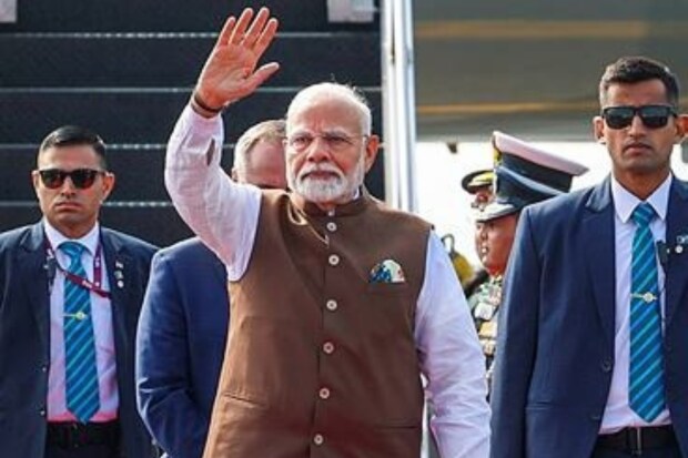 Prime Minister Narendra Modi's arrival at the airport in Philadelphia, USA on Saturday, September 21, 2024 (PTI Photo)