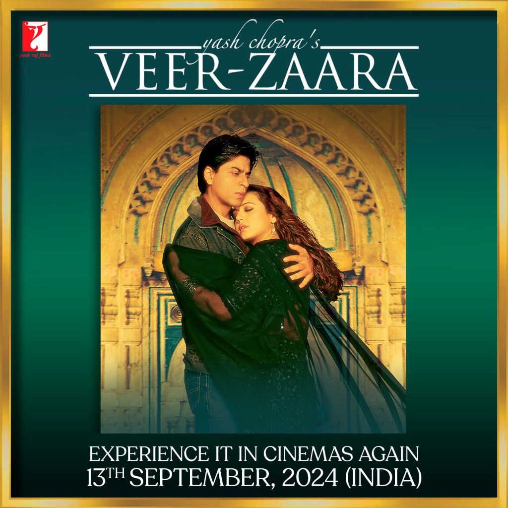 Veer-Zaara box office collection hits milestone! Shah Rukh Khan and Preity Zinta’s iconic film enters Rs 100 crore club after re-release. (Photo: Yash Raj Film X)