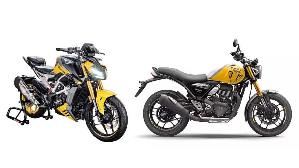 tvs apache rtr 310 vs triumph speed 400