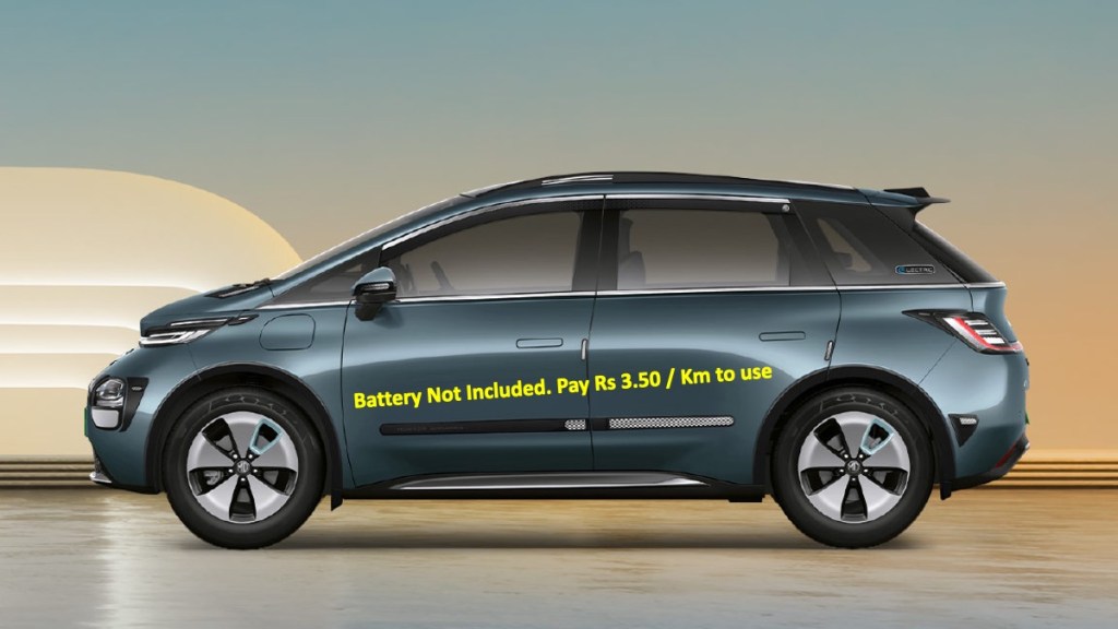 MG Windsor EV battery as a service