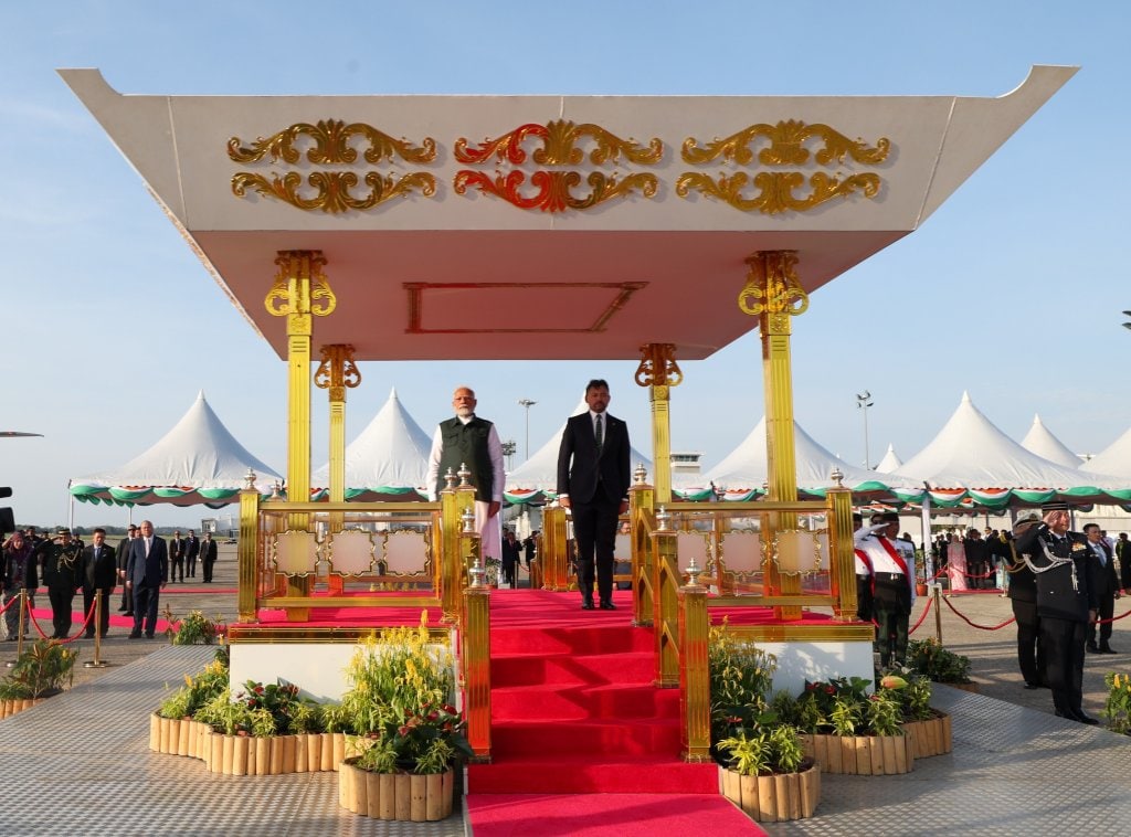 Crown Prince of Brunei welcomes PM Modi on landmark visit marking 40 years of diplomatic ties