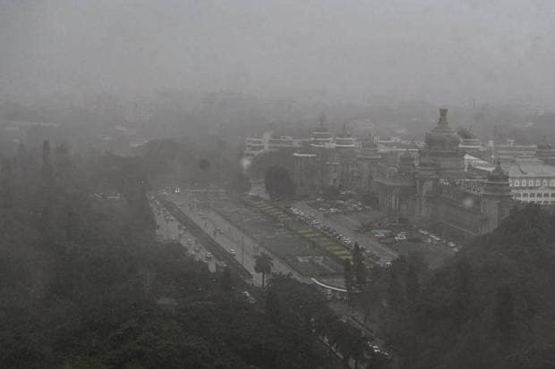 Heavy rains drenched Bengaluru, Karnataka on Tuesday, October 15, 2024. (Photo source: PTI Photo)